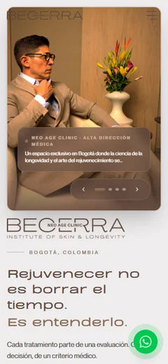 Captura móvil de Web Oficial Dr. José Ricardo Becerra